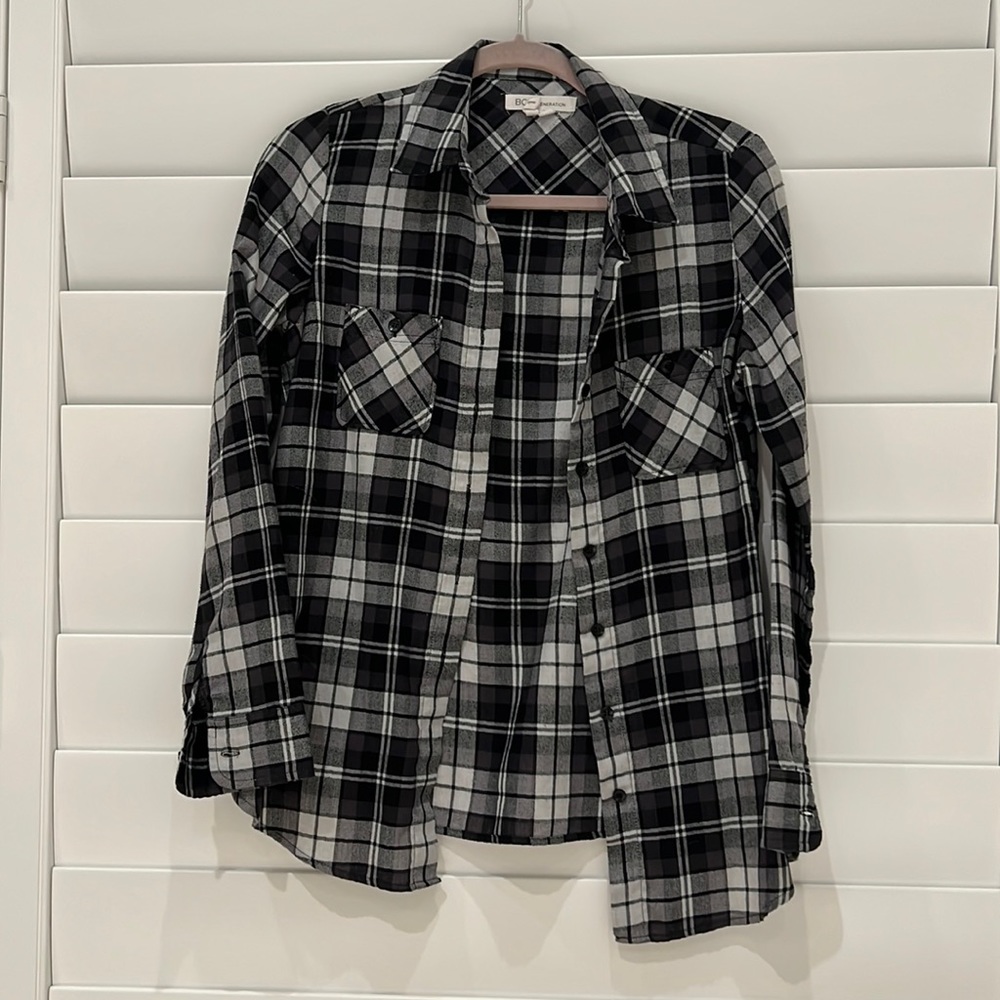 BCBGeneration black and white flannel